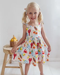 Euro Summer Girls Floral Dress