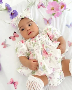 Fairy Garden Baby Girl Floral Romper
