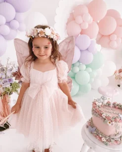 Fairy Wonderland Pastel Pink Girls Party Dress