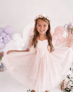 Fairy Wonderland Pastel Pink Girls Party Dress