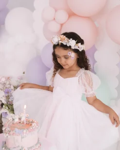 Fairy Wonderland Sweet Lilac Girls Party Dress
