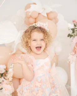 Fauna Peaches and Cream Stretch Baby Girls Flower Crown