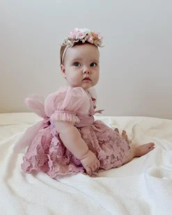 Fauna Perfect Pink Stretch Baby Flower Crown