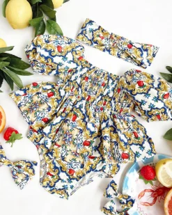Florence Rose Baby Girl Floral Romper
