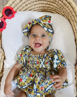 Florence Rose Baby Girl Floral Romper