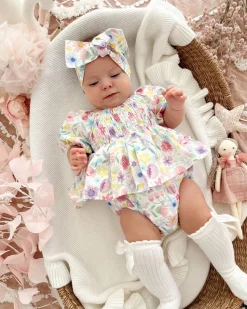Florie Baby Girl Floral Romper