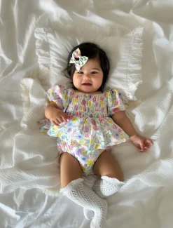 Florie Baby Girl Floral Romper