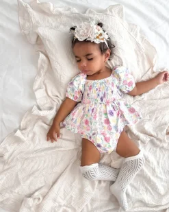 Florie Baby Girl Floral Romper