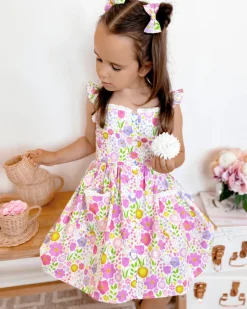Flower Fields Girls Floral Dress