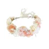 Flutter Peaches and Cream Girls Flower Crown