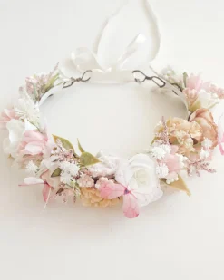 Flutter Perfect Pink Girls Flower Crown