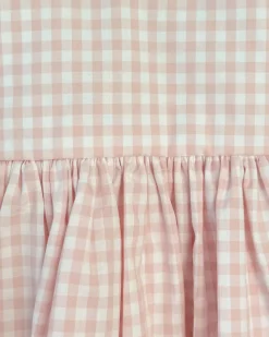 Frankie June Pink Gingham Girls Dress