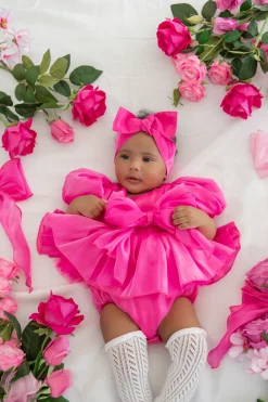 Fuchsia Pink Dolly Baby Girl Hair Accessories