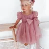 Gardenia Dusty Rose Flower Girl Dress
