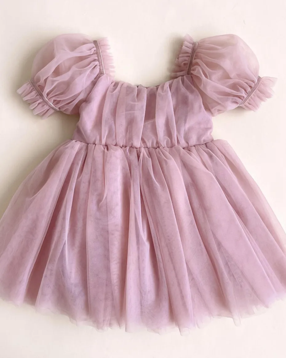 Gardenia Dusty Rose Flower Girl Dress