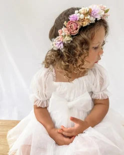 Gardenia White Flower Girl Dress