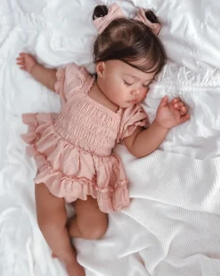 Georgette Dusty Rose Baby Girl Hair Accessories