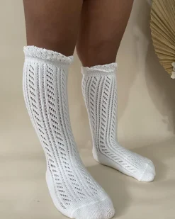 Girls Emery White Socks