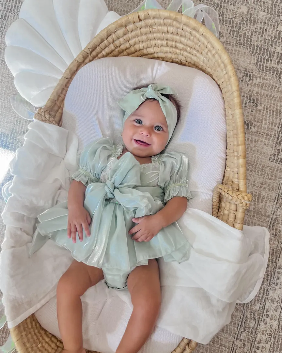 Green Mermaid Baby Girl Hair Accessories