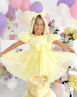 Hattie Belle Canary Lemon Girls Party Dress