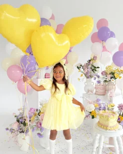 Hattie Belle Canary Lemon Girls Party Dress