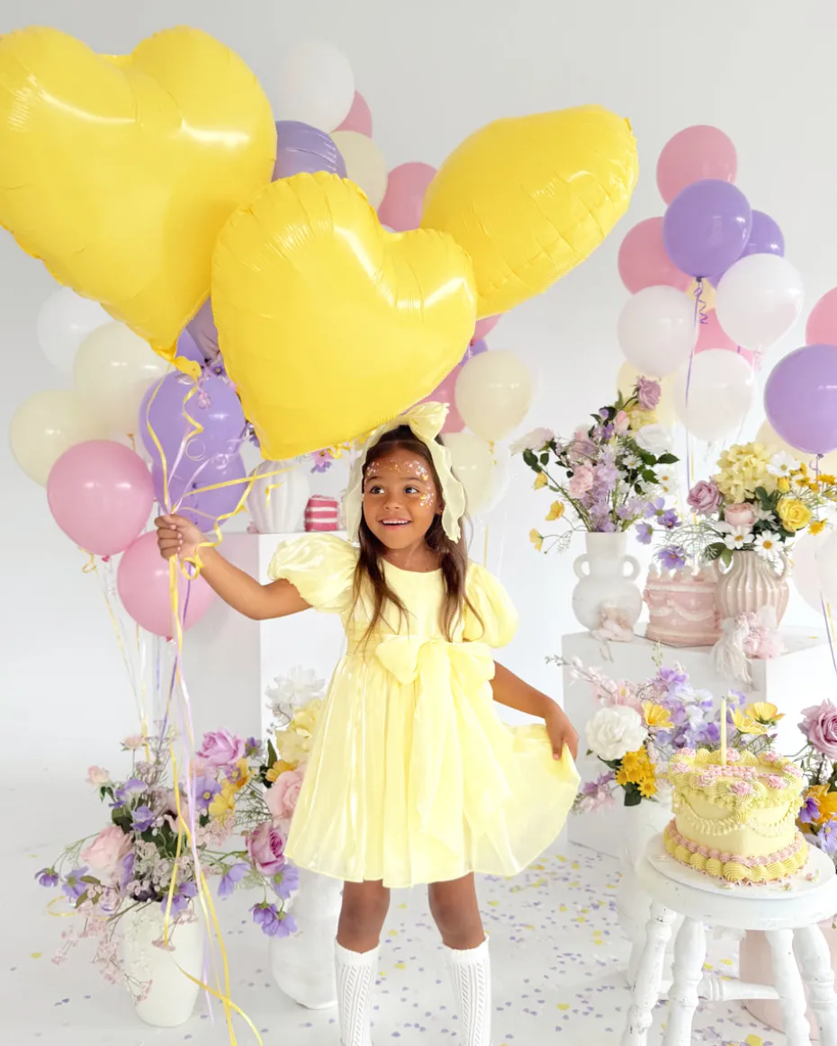 Hattie Belle Canary Lemon Girls Party Dress