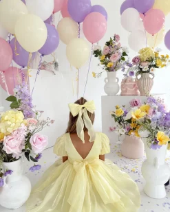 Hattie Belle Canary Lemon Girls Party Dress