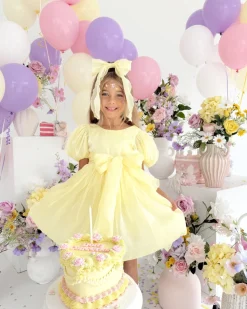 Hattie Belle Canary Lemon Girls Party Dress