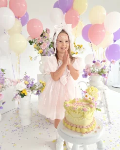 Hattie Belle Petal Pink Girls Party Dress