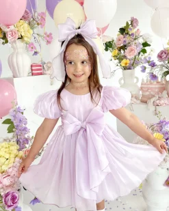 Hattie Belle Purple Pearl Girls Party Dress