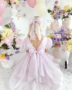 Hattie Belle Purple Pearl Girls Party Dress