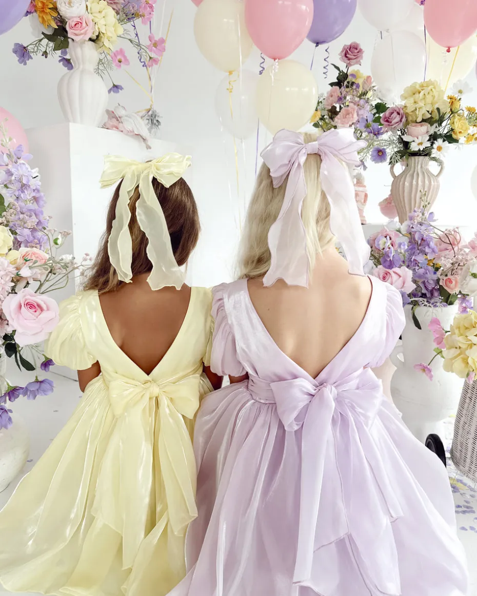 Hattie Belle Purple Pearl Girls Party Dress