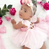 Heidi Candy Pink Stretch Baby Girls Flower Crown