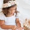 Henrietta Mocha Pink Girls Flower Crown