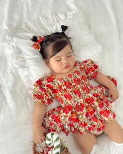 Henrietta Rose Baby Girl Floral Romper