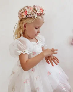 Isabelle Pink Girls Flower Crown