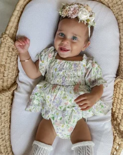 Isadora Bloom Baby Girl Floral Romper
