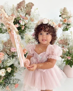Jewel Sequin Dusty Pink Sparkle Baby Girl Romper