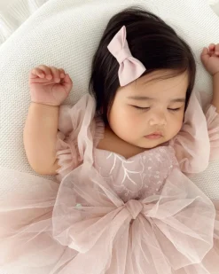Jewel Sequin Dusty Pink Sparkle Baby Girl Romper