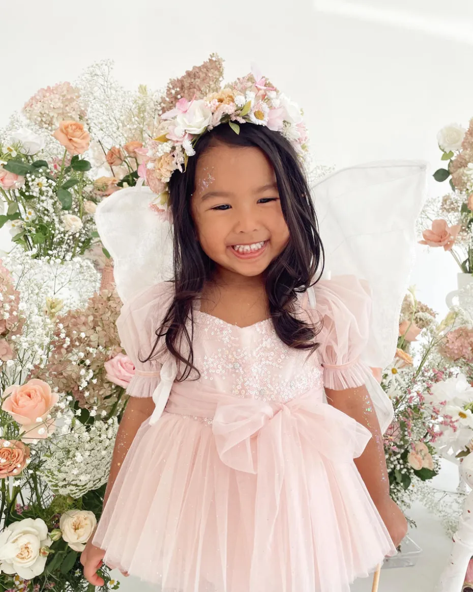 Jewel Sequin Pastel Pink Sparkle Baby Girl Romper
