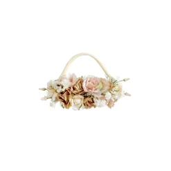 Juliette Champagne Pink Stretch Baby Girl Flower Crown