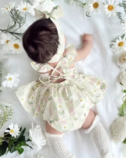 Juni Daisy Baby Girl Floral Romper