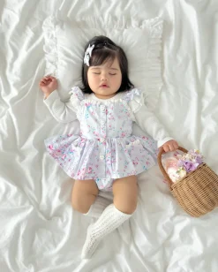 Loralai Baby Girl Floral Romper