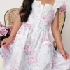 Loralai Girls Lavender Floral Dress