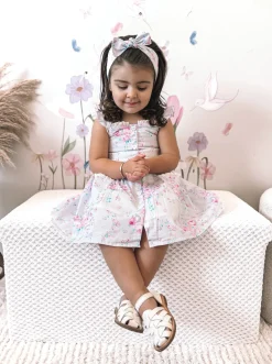 Loralai Girls Lavender Floral Dress