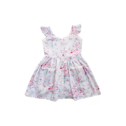 Loralai Girls Lavender Floral Dress