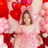 Lover Pink Heart Baby Girl Romper