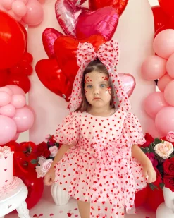Lover Pink Heart Baby Girl Romper