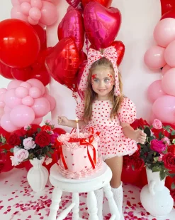 Lover Pink Heart Baby Girl Romper