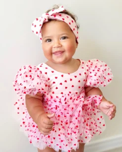 Lover Pink Heart Baby Girl Romper